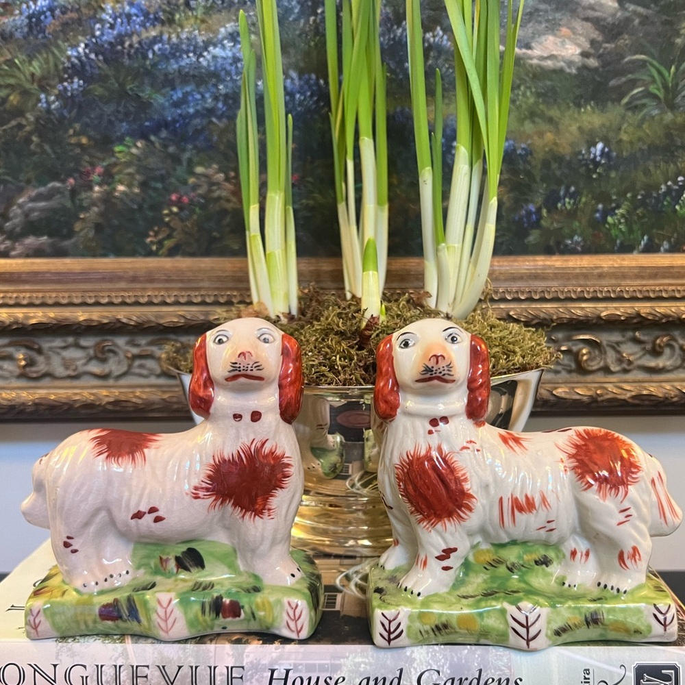 Pair of Antique Staffordshire Dogs